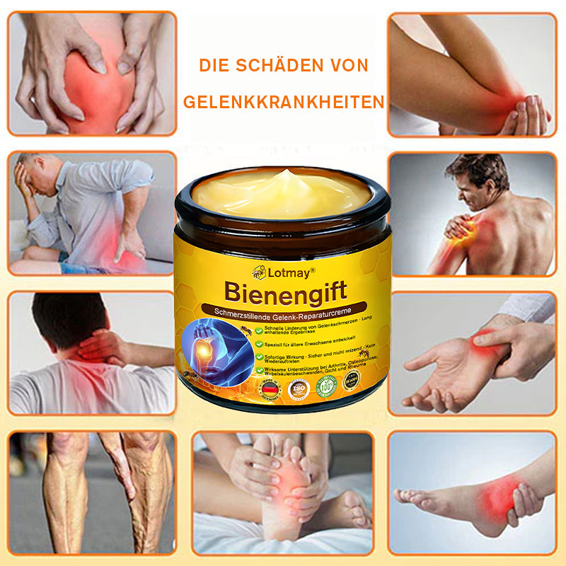 Lotmay® Bienengift Schmerzstillende Gelenk-Reparaturcreme 🐝🐝(Für Senioren & EU-zertifiziert“)