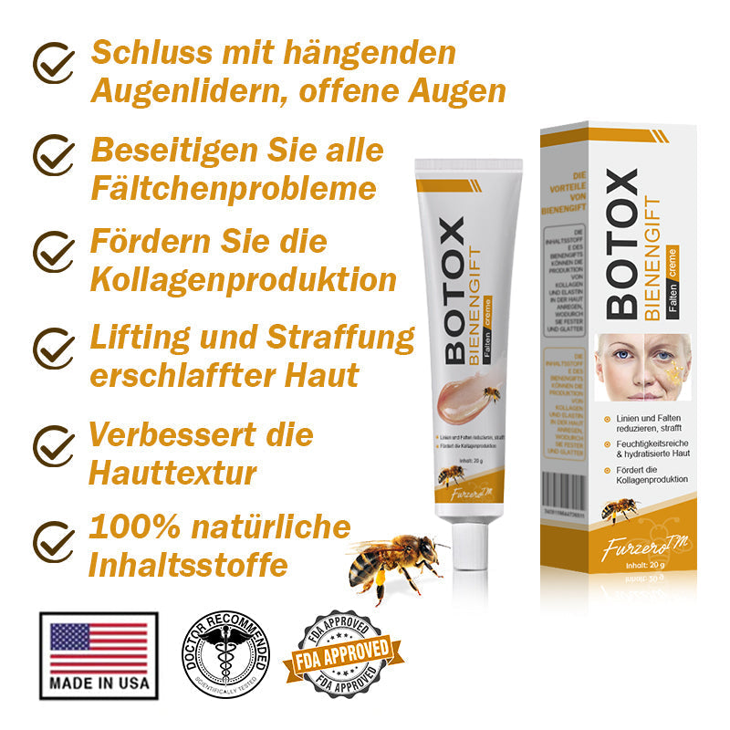 Letzter Tag der Aktion: 70 % Rabatt - ✨Furzero™ Botox Bienenvenom Faltenentfernungscreme
