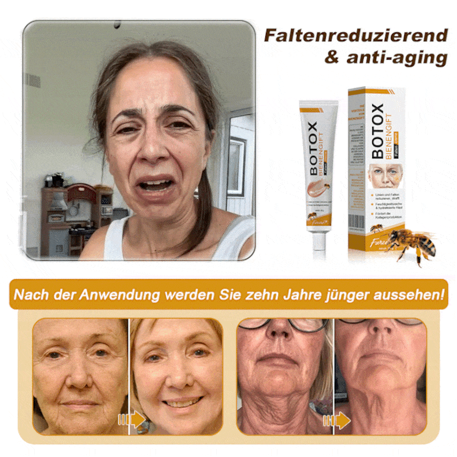 Letzter Tag der Aktion: 70 % Rabatt - ✨Furzero™ Botox Bienenvenom Faltenentfernungscreme