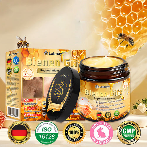 "Hergestellt in Deutschland, Versand aus Deutschland|✅ Offizieller Store✨Lotmay® Bienengift Regenerationscreme 🔥 LETZTER TAG 80% RABATT💎"